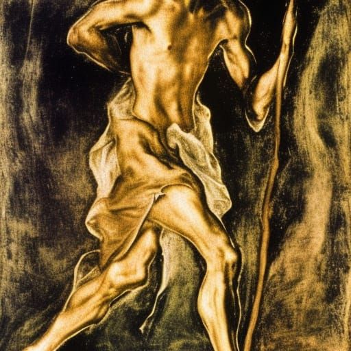 Runner Inspired by Icon and Baroque Masters