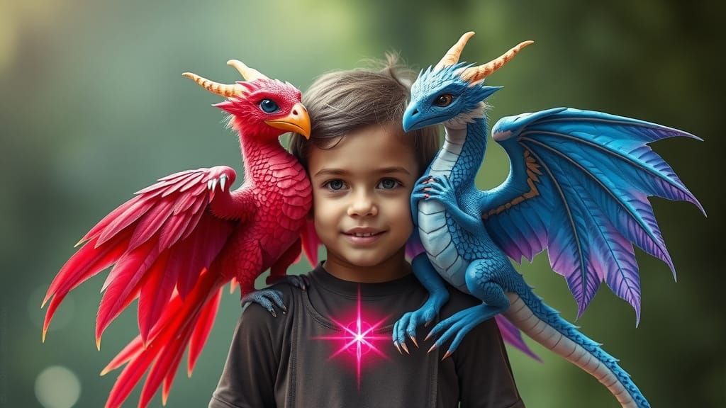 Dual Spiritual Guardians in Harmony