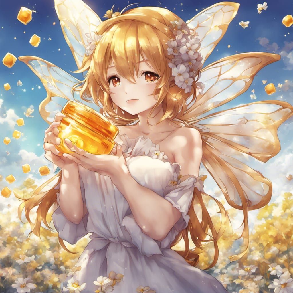 Anime Style Honey Fairy Art