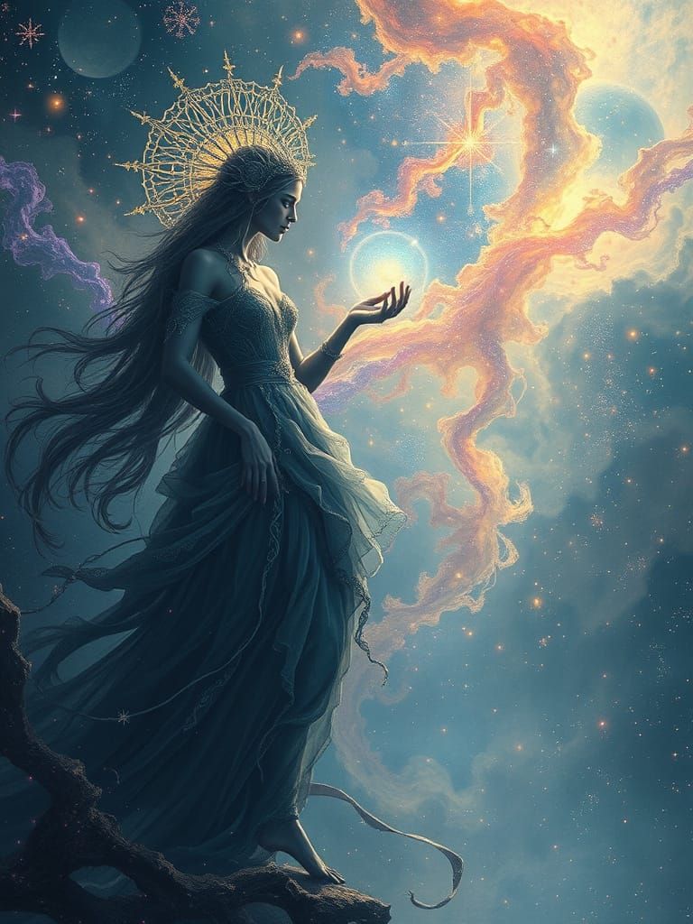 Celestial Aurora Jubilee with Cosmic Loom