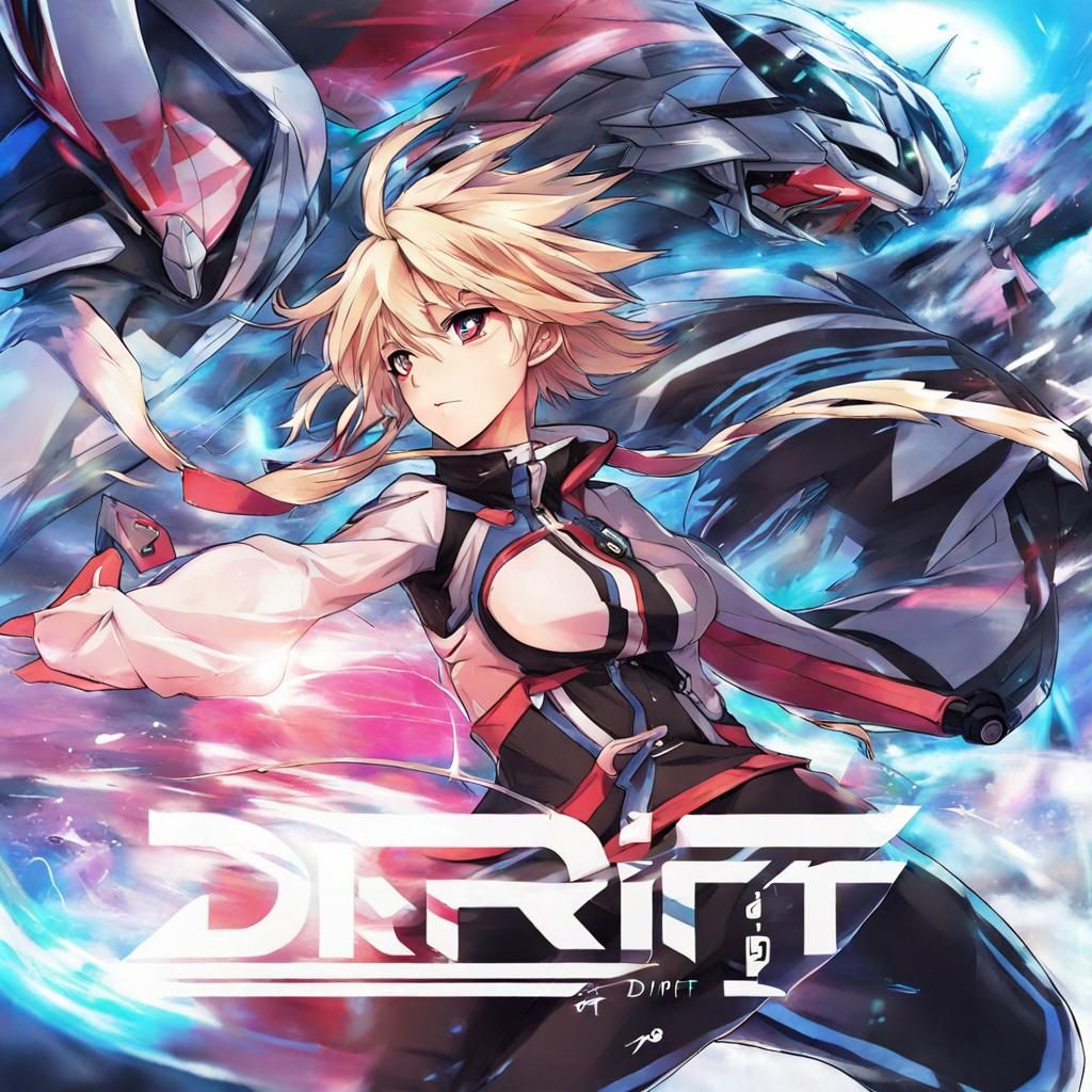 Anime Style Character in Dynamic Action Pose