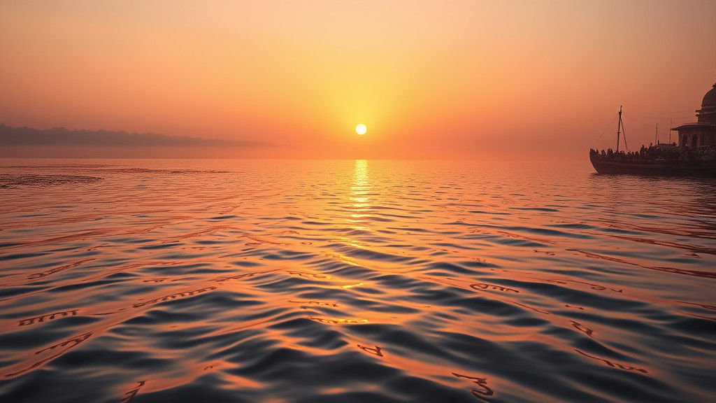 Sunrise at Prayagraj Sangam: Rivers of Light