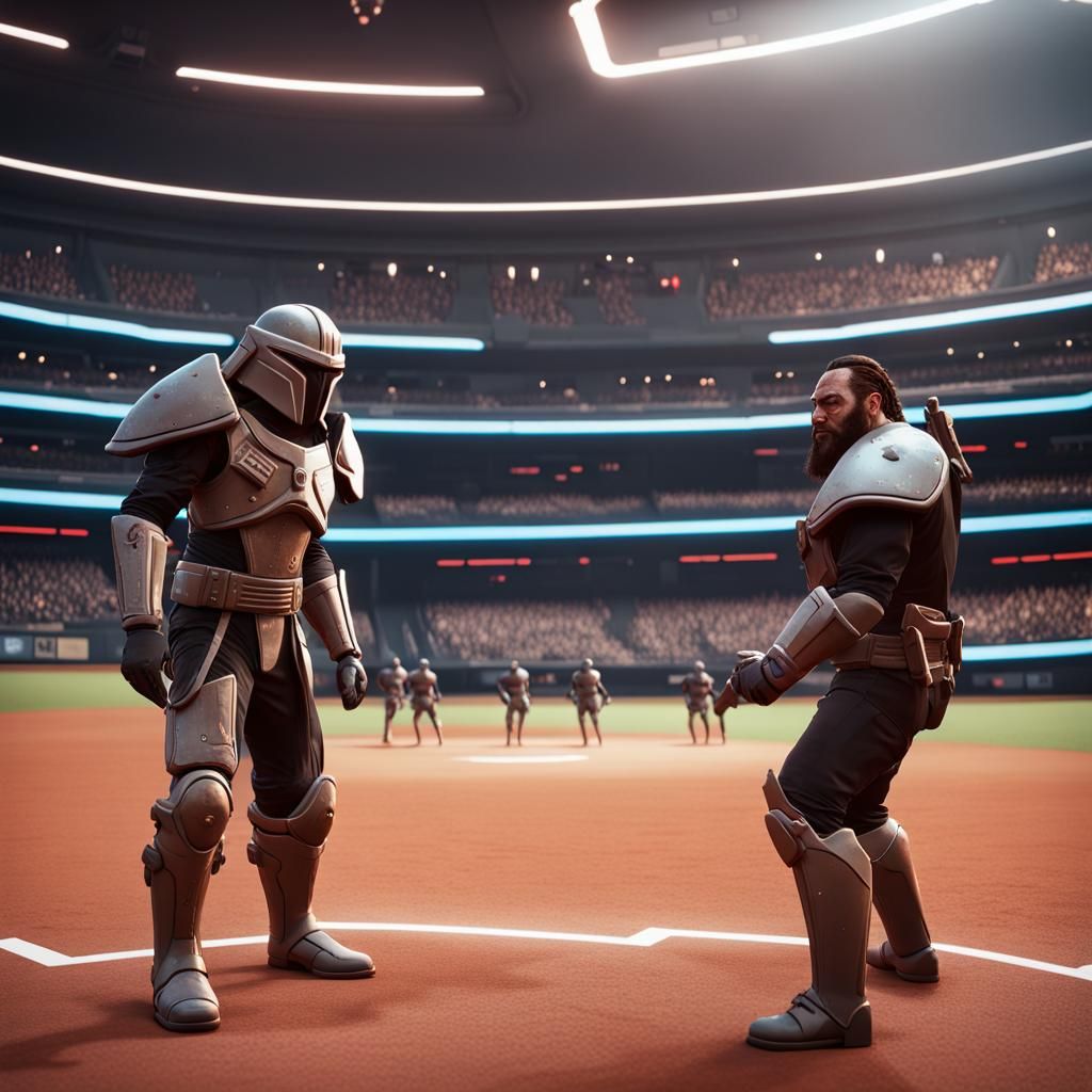 Klingons vs Mandalorians in Intergalactic Baseball