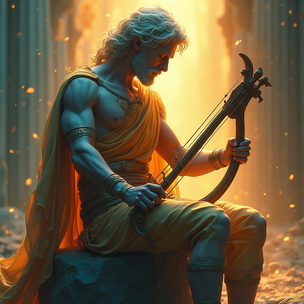 Apollo's Golden Lyre in Triadic Splendor