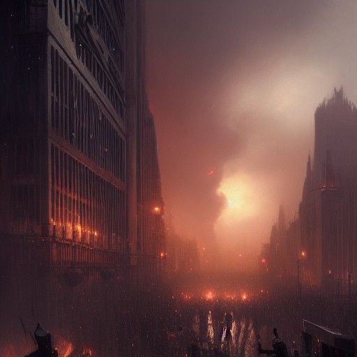 National Anarchists riots against the modern world