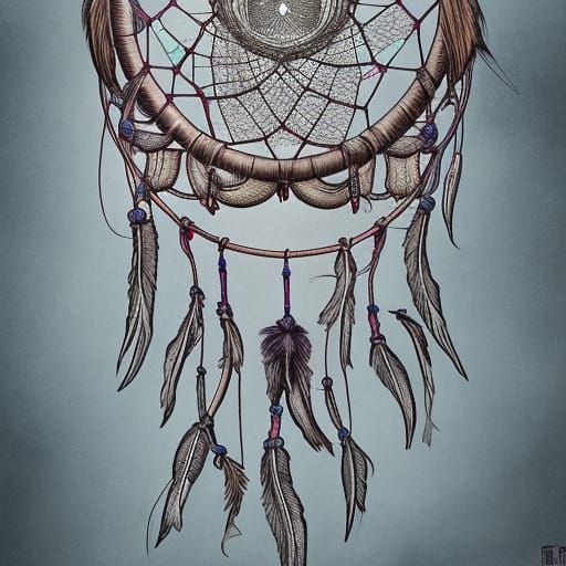 Dreamcatcher with Elephant: Museum Quality Art
