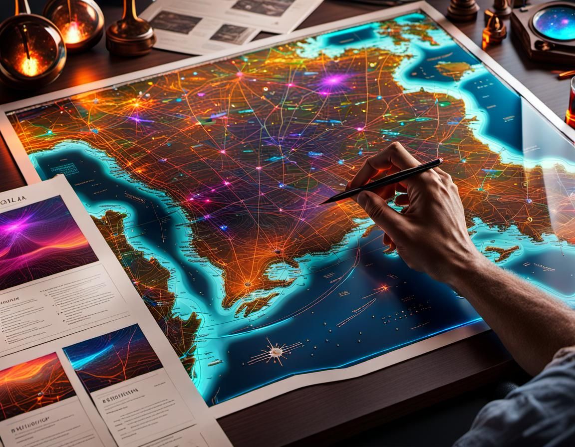 high ways and light pollution map