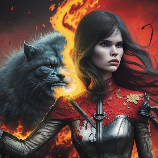 Demonic Kitten: A 70s Pop Art Comic