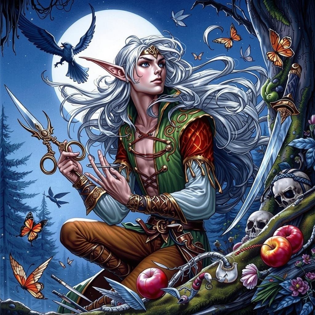 Cutter from Elfquest in Wendy Pini Comic Style