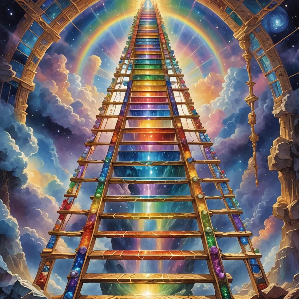 Rainbow Crystal Ladder to Divine Realms