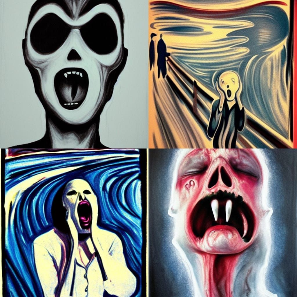 Abstract Scream: Expression of Anguish