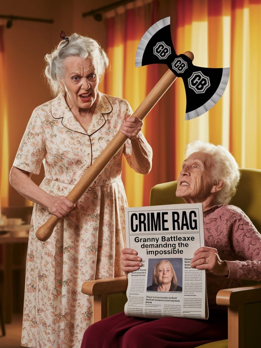 She's back...villainess Granny Battleaxe is terrorising nurs...