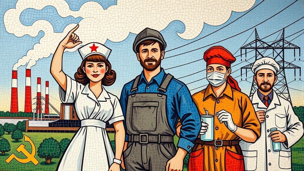 Strength and Unity of Labor in Industrial Soviet Mosaic