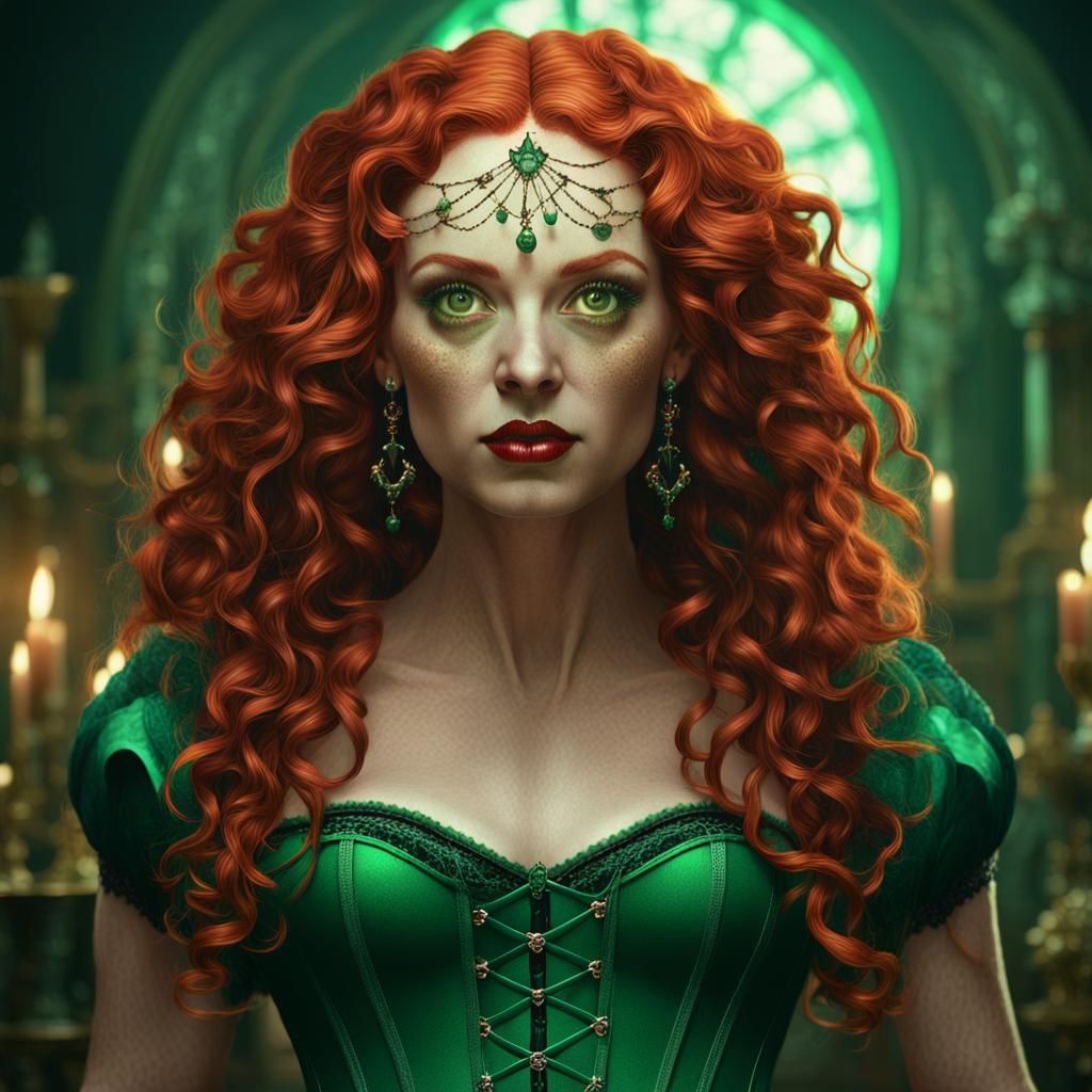 New Orleans Witch Casting Spells in Fantasy Art