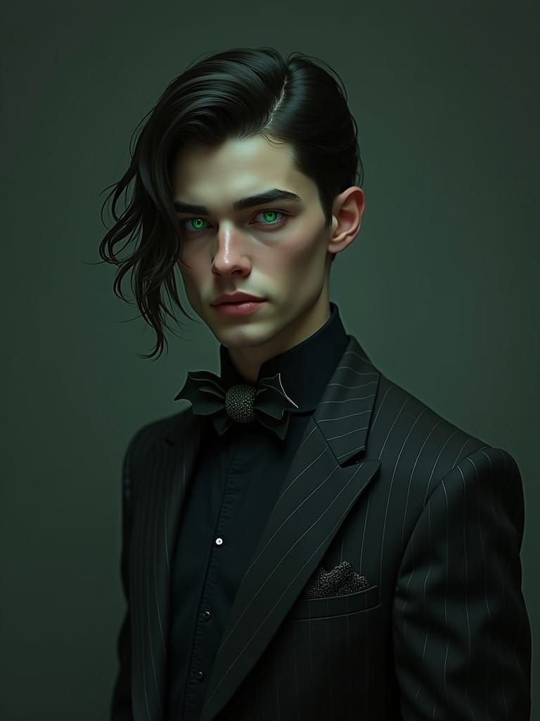 Gothic Elegance in Ethereal Glow