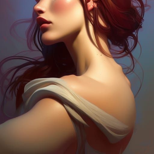 Realistic Angels Portrait in Hyperdetailed Style