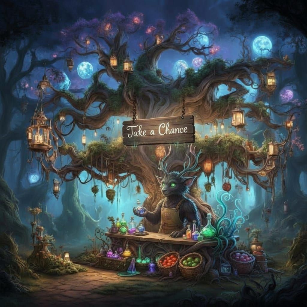 Enchanted Farmstand with Puca in Twilight Forest