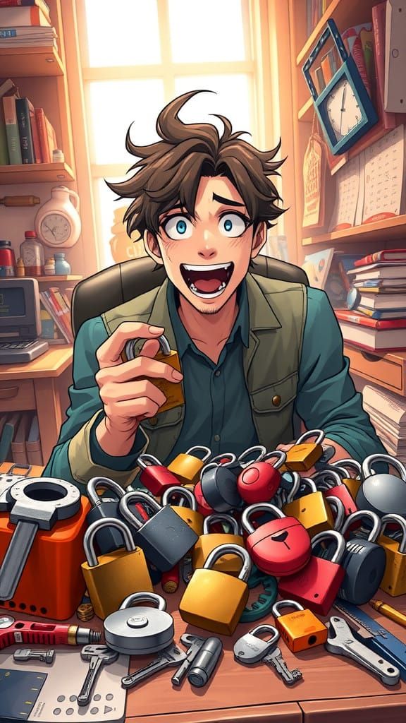 Eccentric Hobbyist's Obsession: A Manga-Inspired Portrait of...