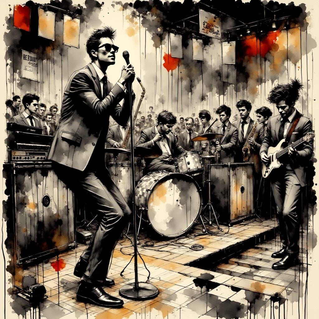 Inside the Club ( not everyone got In )  Ska for ever