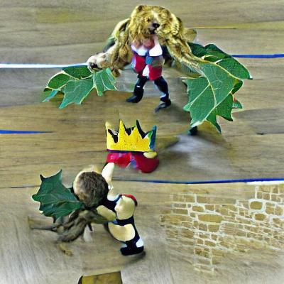 The Holly King Battles the Oak King