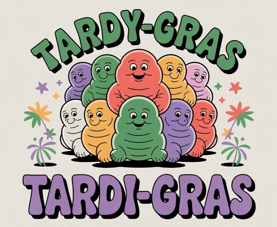 Tardigrade Mardi Gras Celebration in Shangri-La