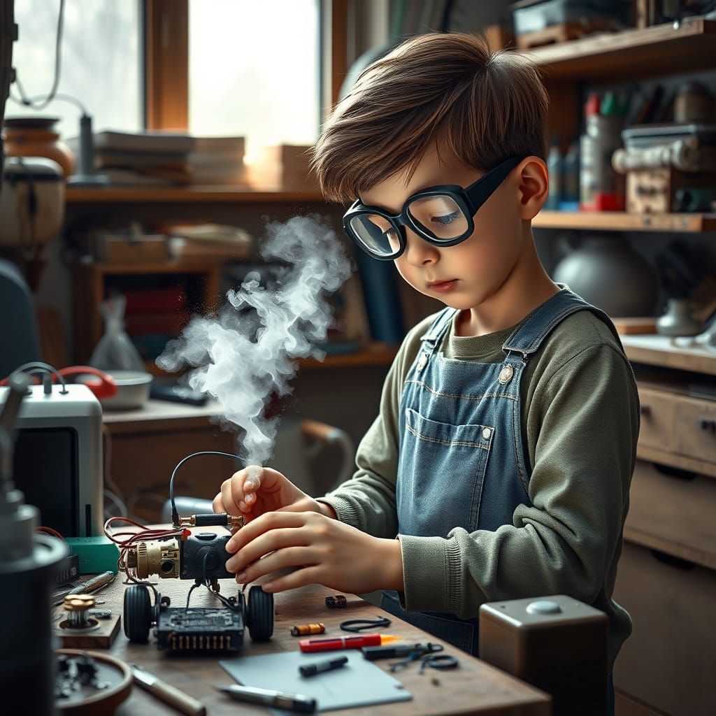 Whimsical Boy Creates Robot to Mimic Nature's Wonders