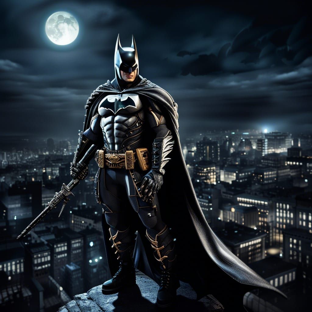 Batman as Vampire Hunter in Moonlight