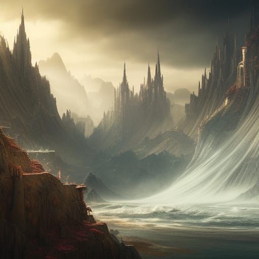 Fantastical Landscape in Deep Color, Unreal Engine 5