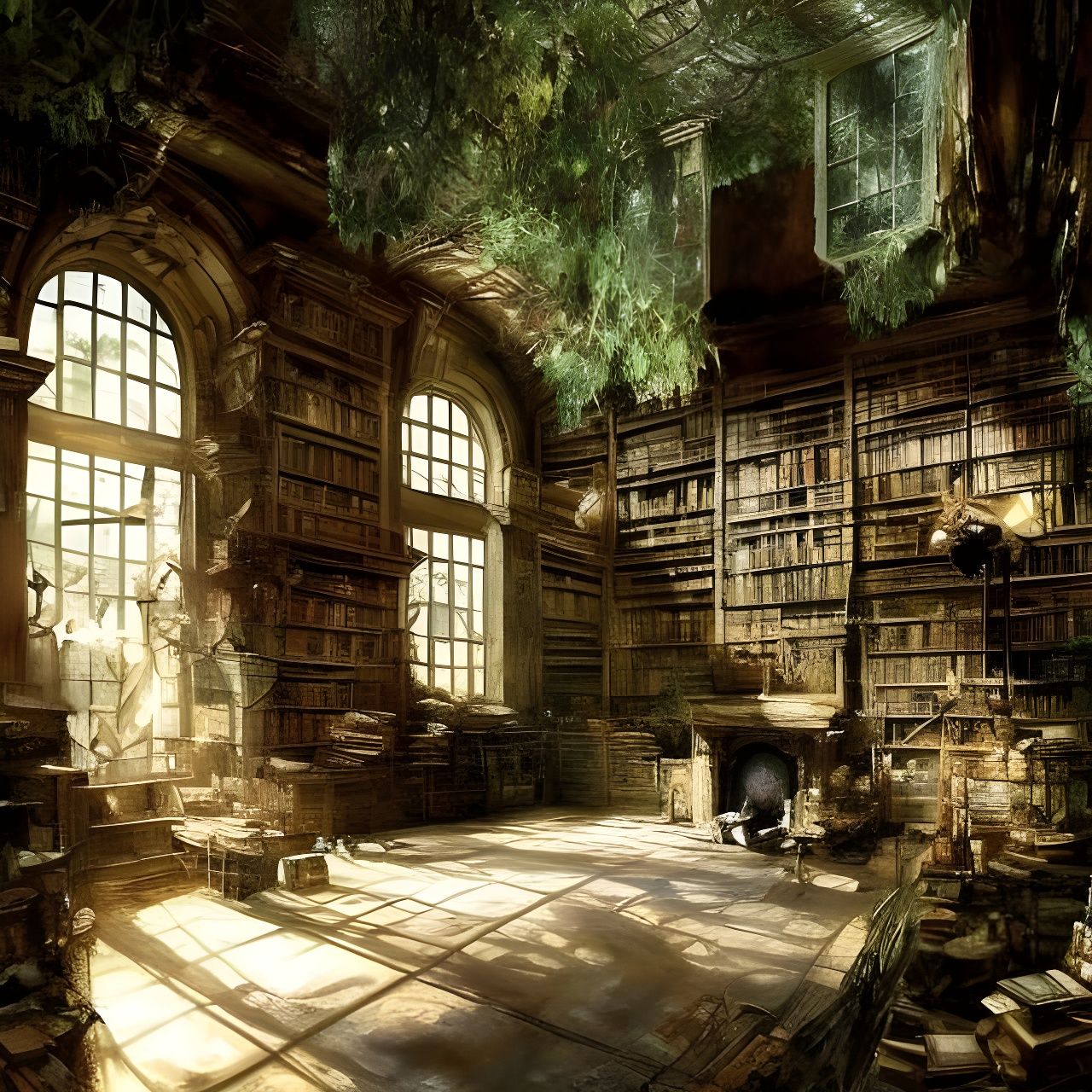 Soulful Library: A Breathtaking Vision in High Detail