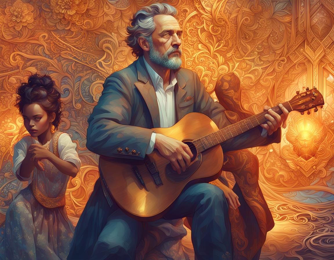 Shlomo Kalibach Portrait in Dark Fantasy Style