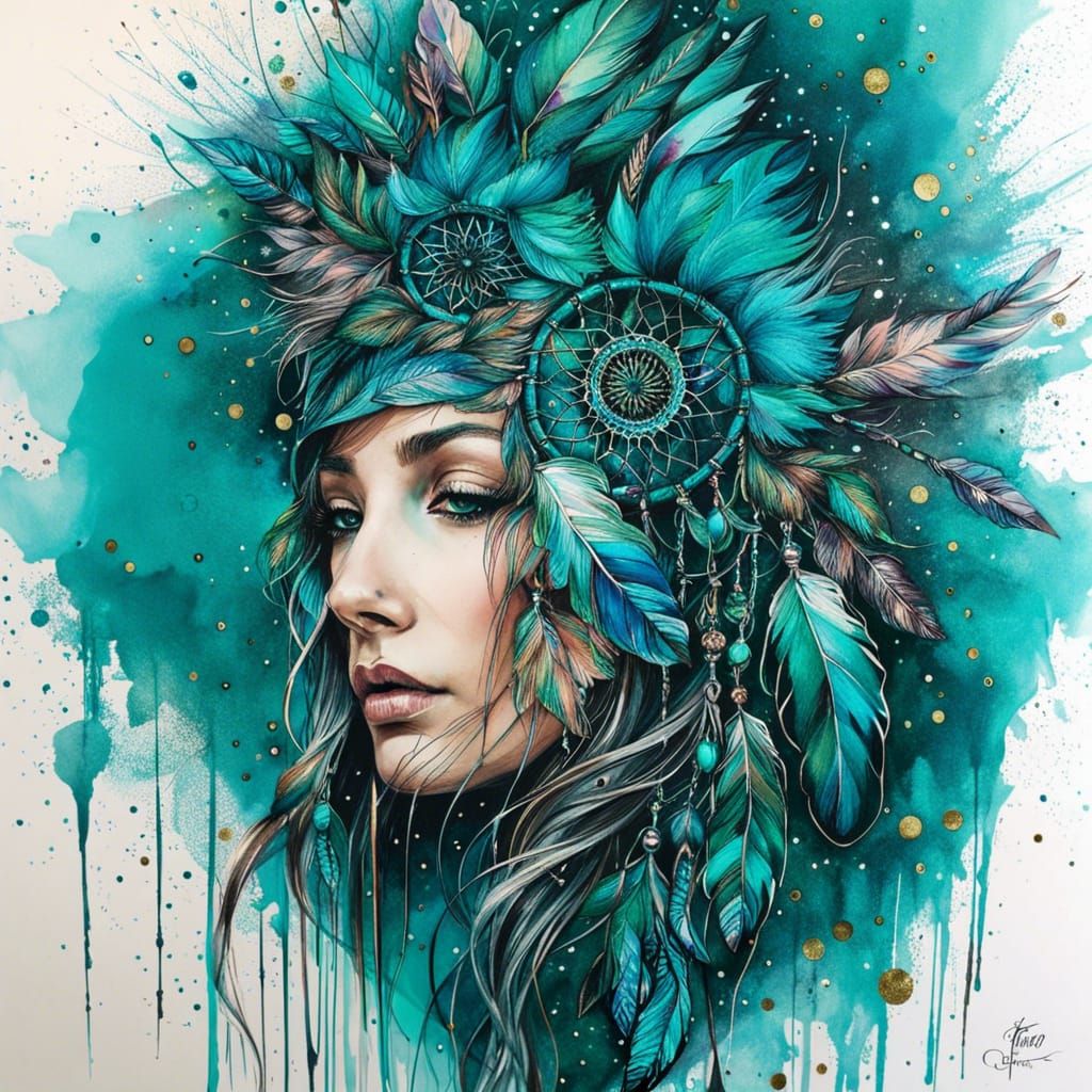 Dreamcatcher hair accessories