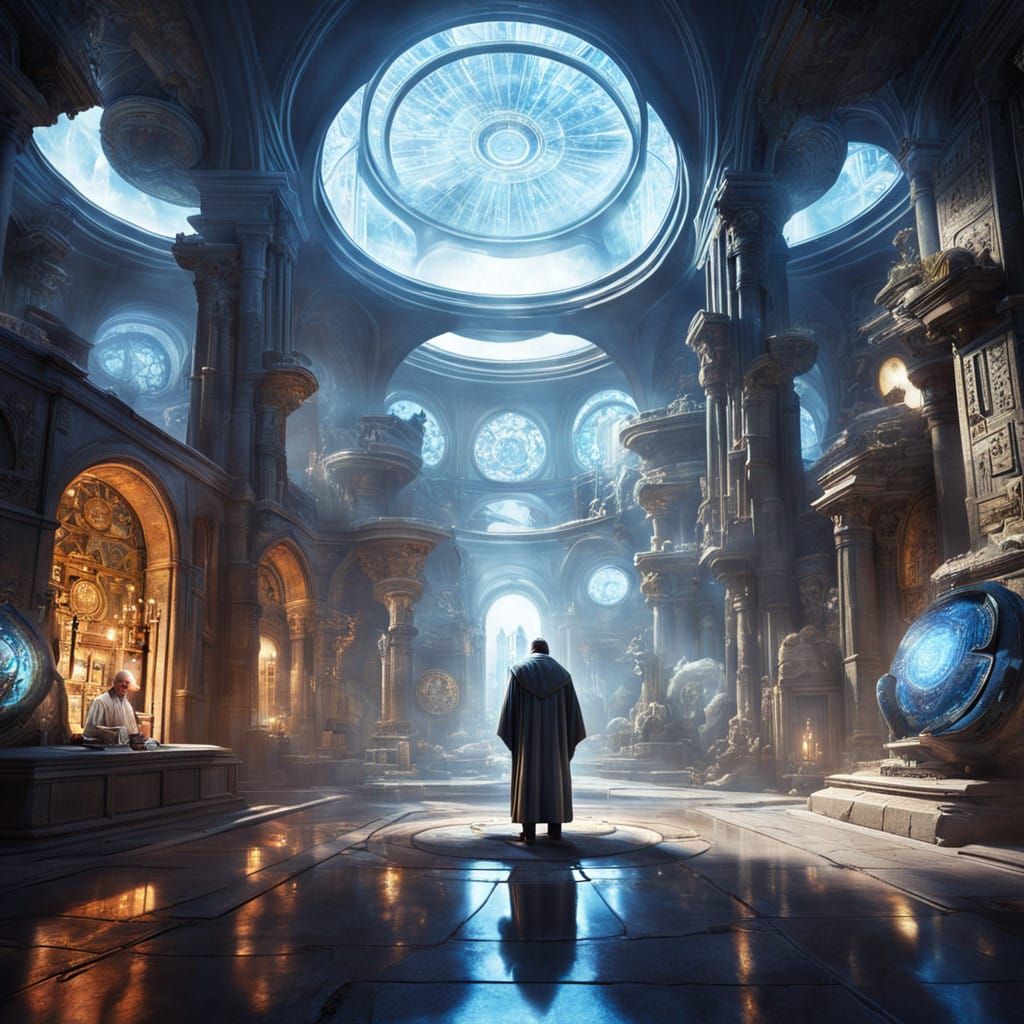 A Scientist's Vision of a Futuristic Cityscape