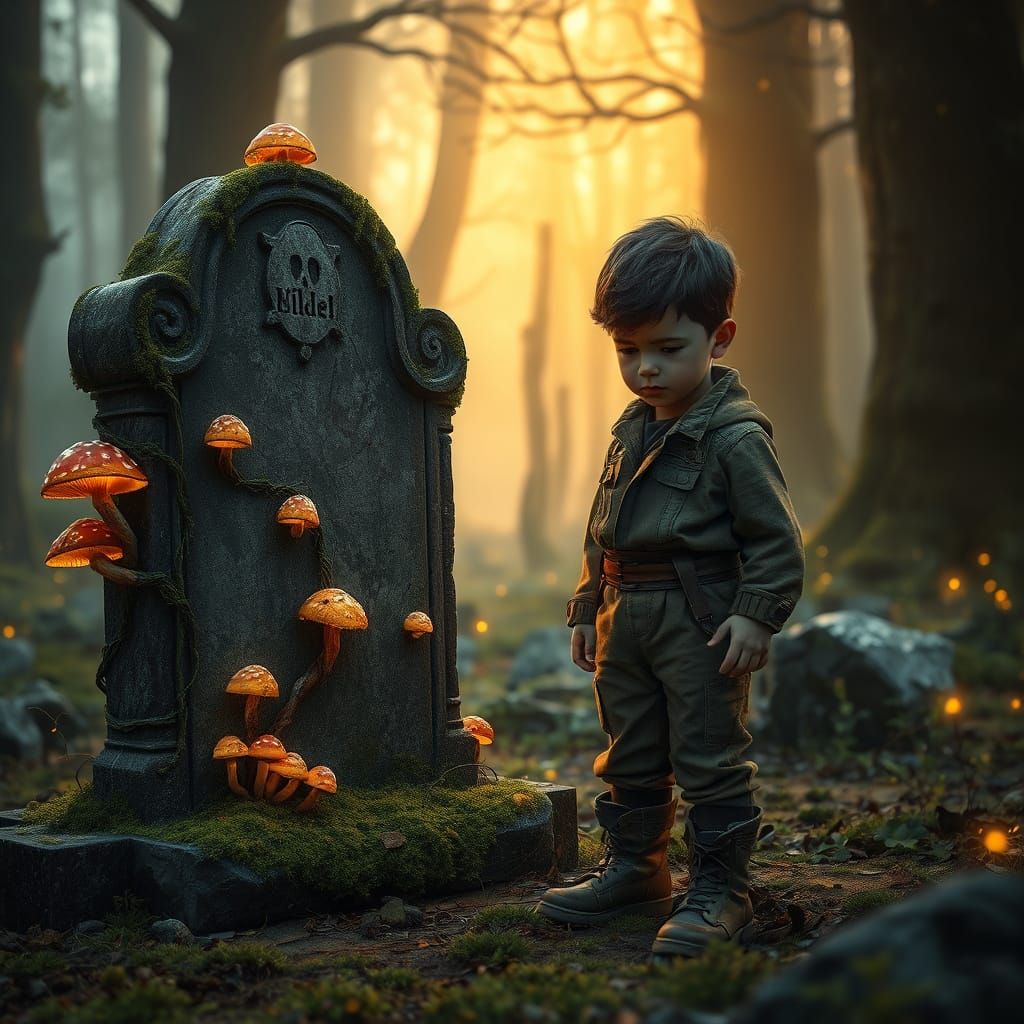 Boy Stands Before Mysterious, Nature-Restored Grave Site in ...