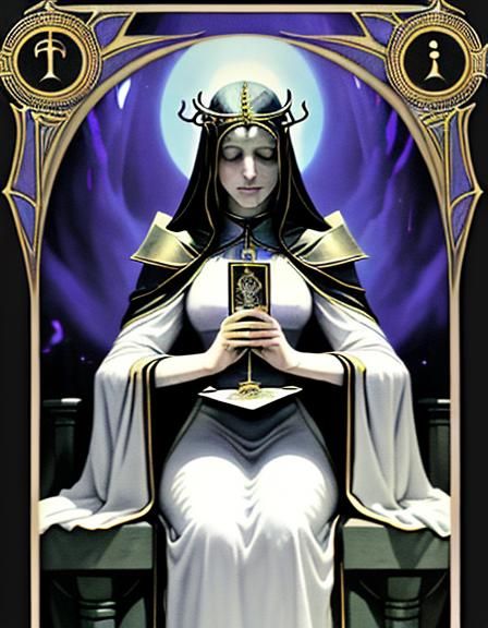 The High Priestess Tarot Card Illustration