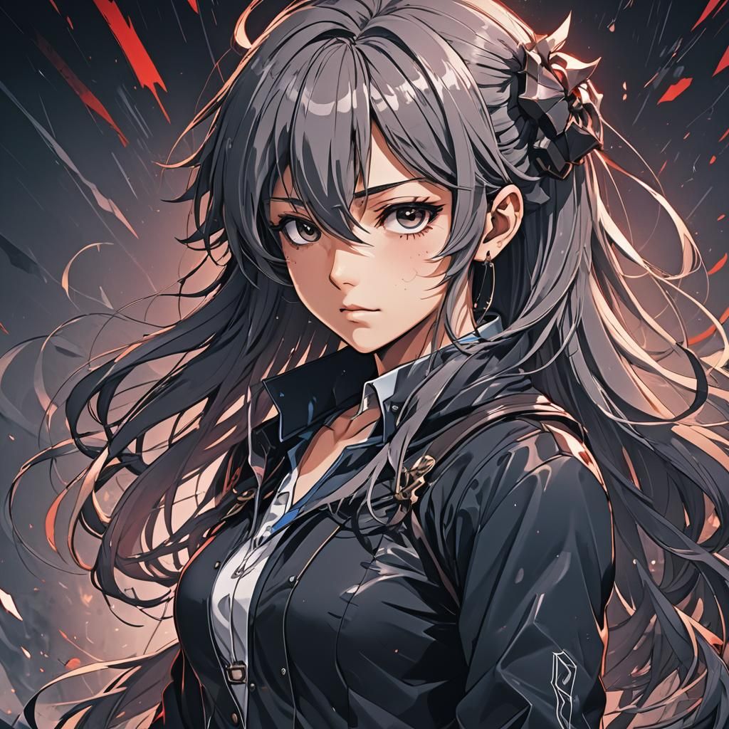 Anime Manga Scene in Studio Trigger Style