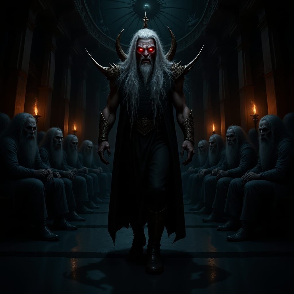 Elder God Enters Azathoth's Court in Biomechanical Style