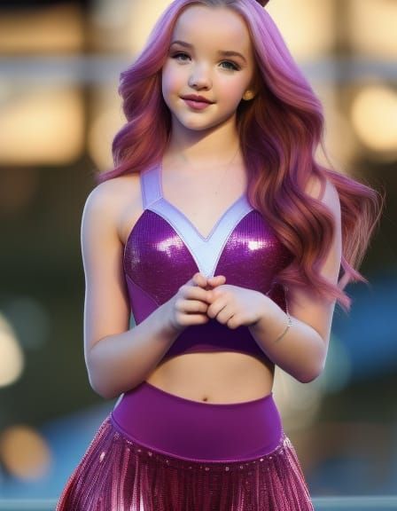 Dove Cameron with Purple Hair