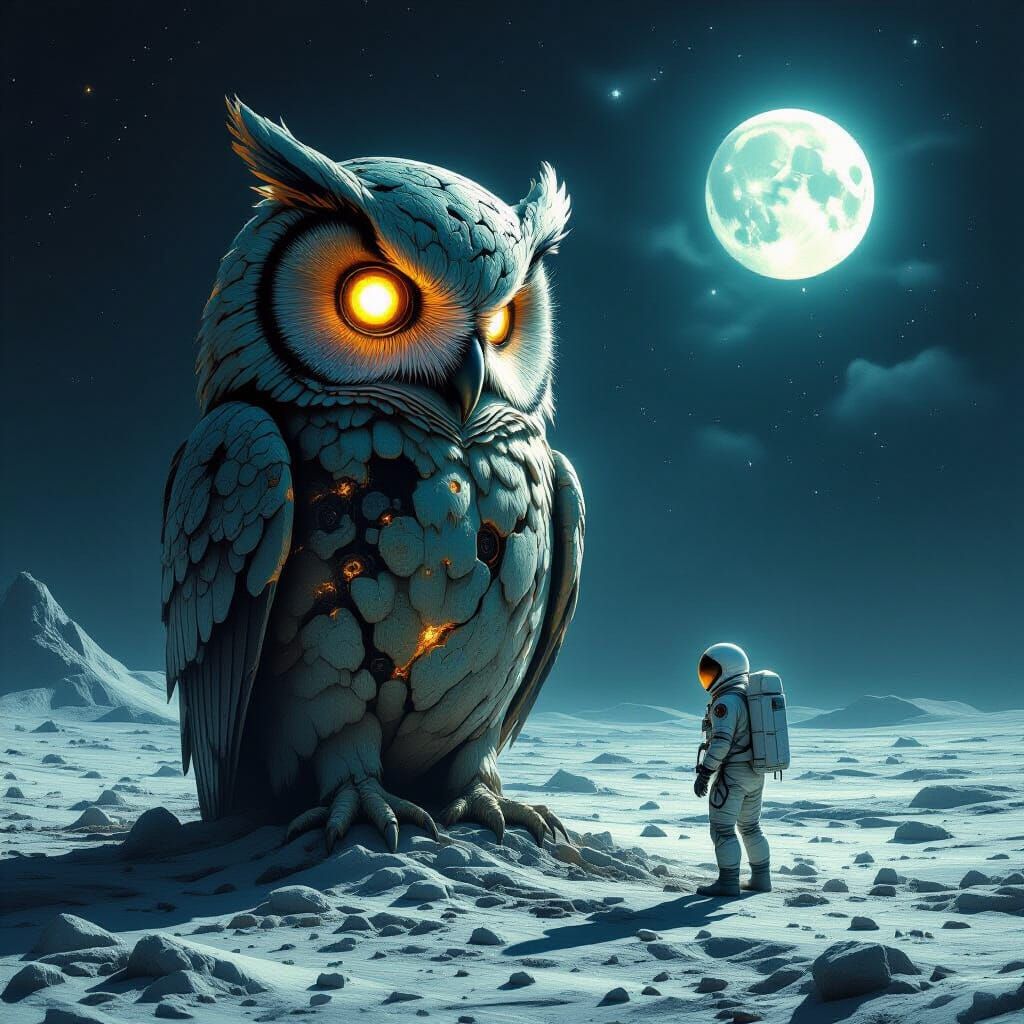 Astronaut Discovers Ancient Biomechanical Artifact on Moon