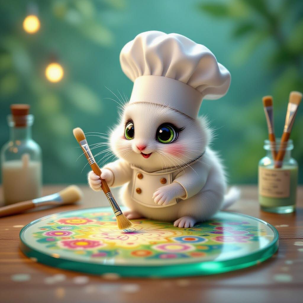 Jolly Microbe Paints Miniature World in Children's Book Styl...