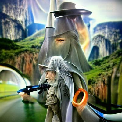 Futuristic Lord of the Rings Scene
