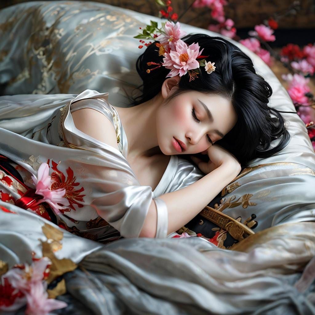 Aphrodite as Asian Beauty Sleeping, Razumovskaya Style