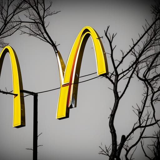 McDonald's Logo in Professional Photography Style