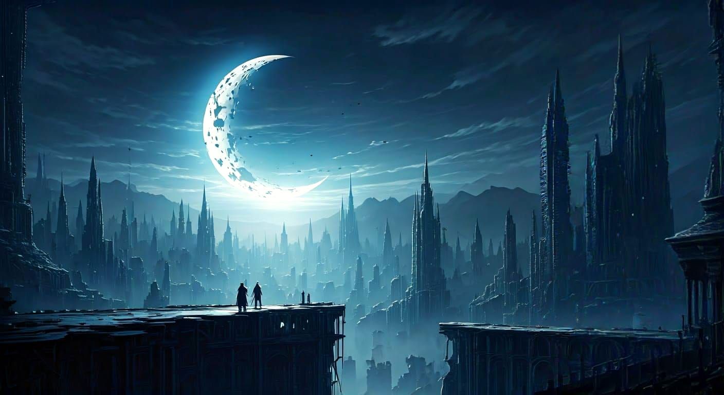 Dramatic Digital Skyline at Dawn