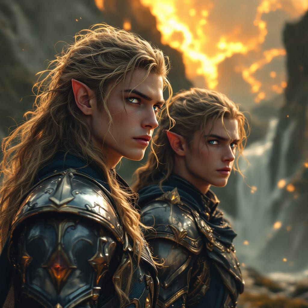 Elves Prepare for Battle in Epic Fantasy Artwork