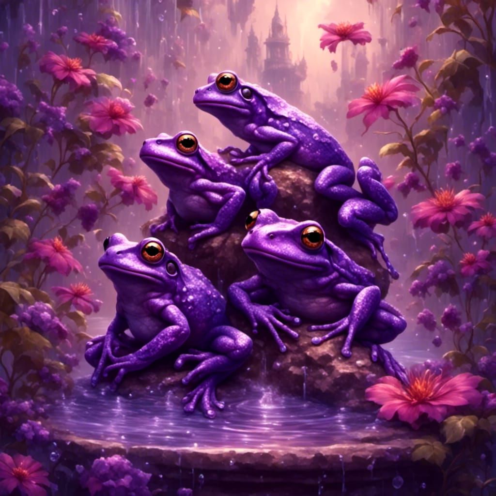 Purple froggies