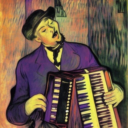 Vampire's Purple Accordion Serenade in Moscow