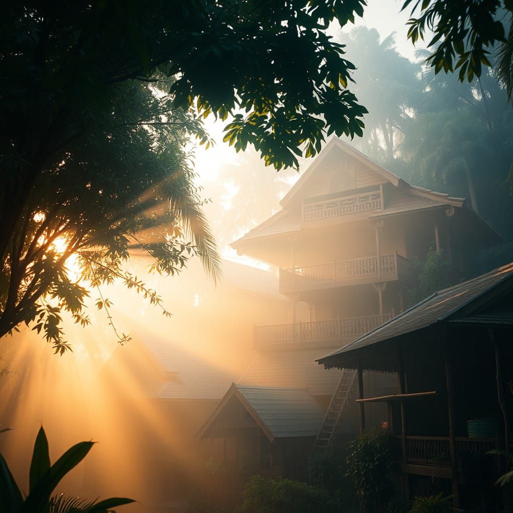 Mystical Malay Village Hidden Beneath Tropical Rainforest Ca...