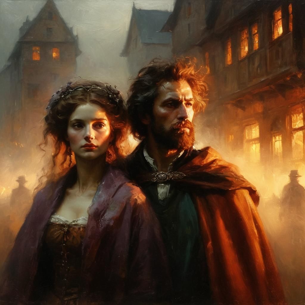 AI Generated Image of a Man and Woman