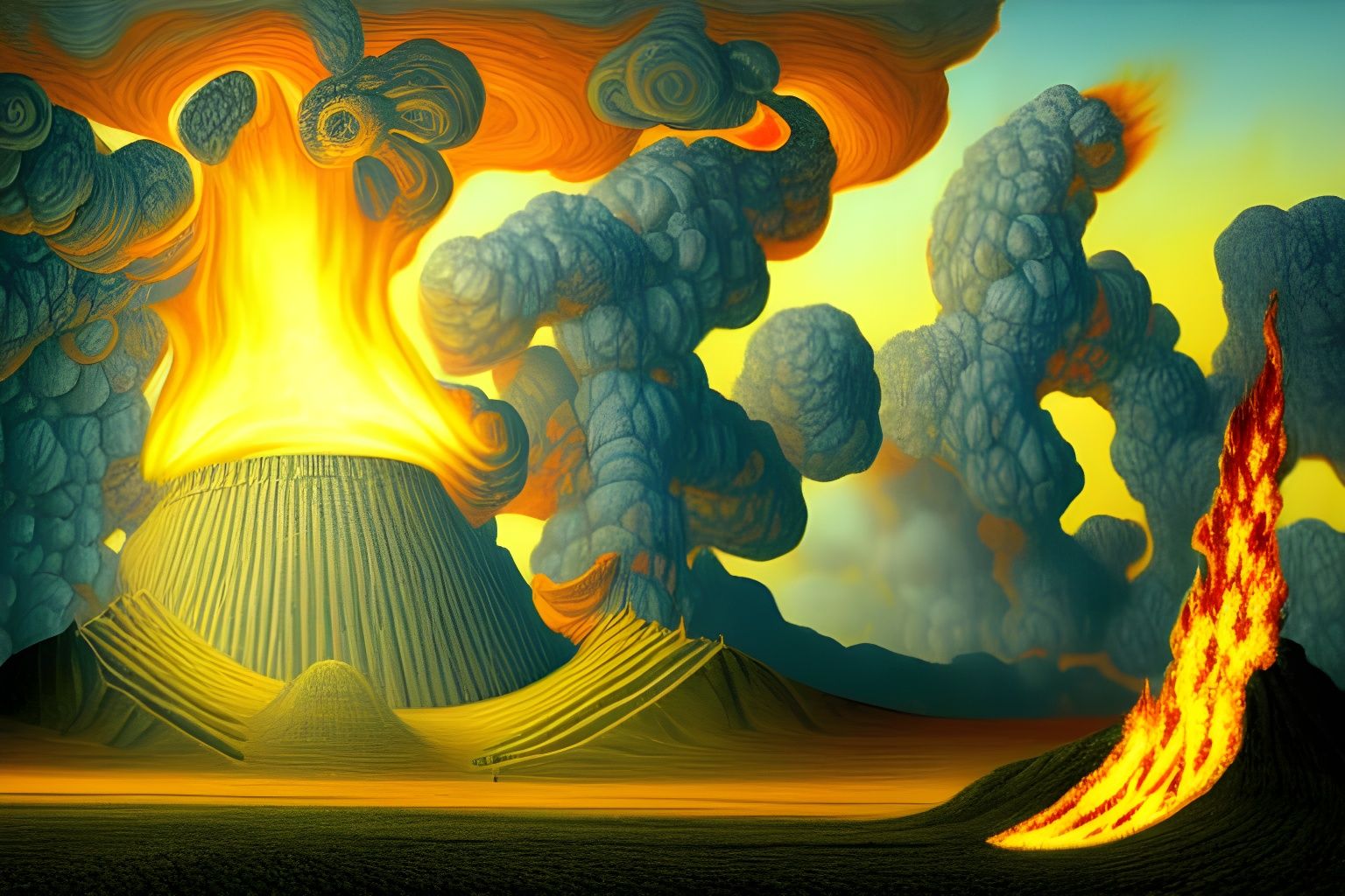 Horrific Corncob Monster Burns Vast Cornfields