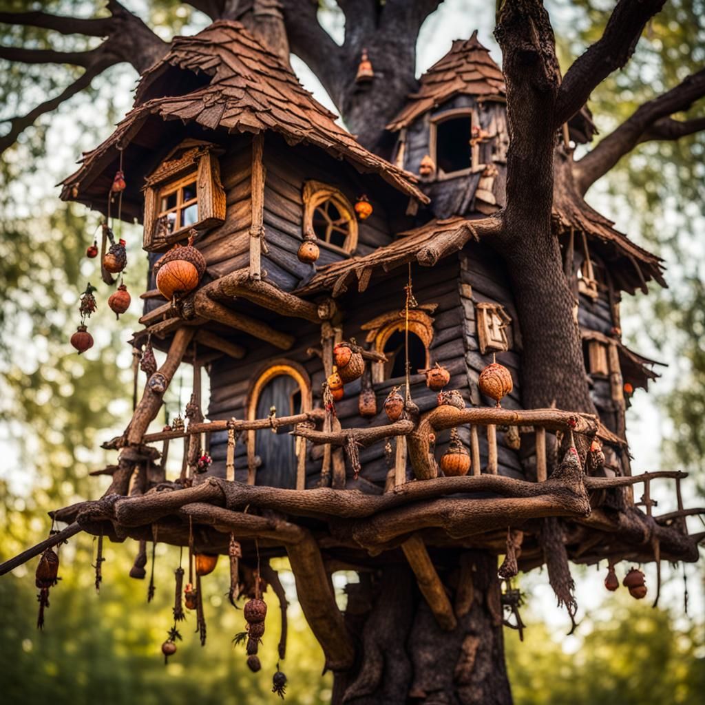 Baba Yaga's Chicken Foot Treehouse: Professional Photography